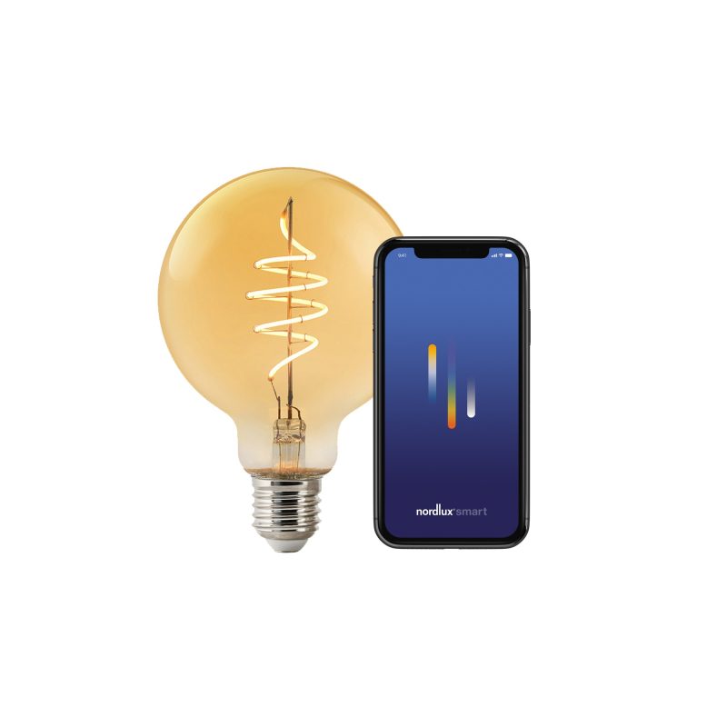 Nordlux Smart E27 - G95 Deco - 2200 Kelvin - 380 Lumen - Light Bulb - Amber