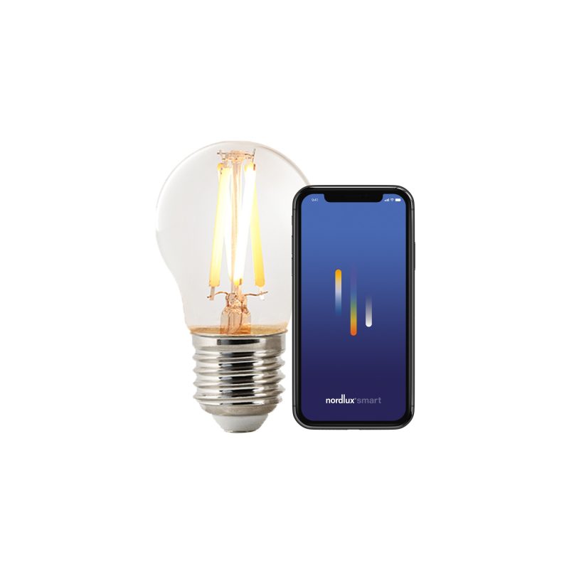 Nordlux Smart E27 - G45 - 2200-6500 Kelvin - 600 Lumen - Light Bulb - Clear