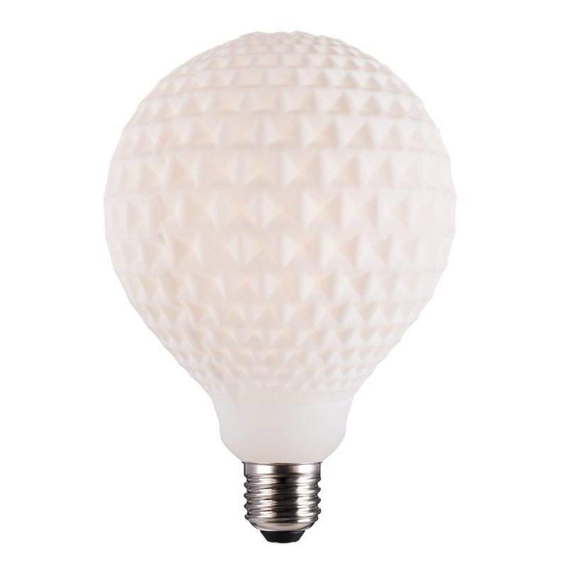 Nordlux Deco E27 G125 - Checked - Glühbirne - Opalweiß