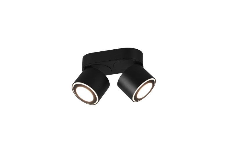 Trio Lighting Duo Deckeneinbau- oder Aufbauspot 2x5W 3000K mattschwarz
