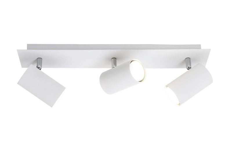 Trio Lighting Three-piece rotatable ceiling spot 3xGU10 white