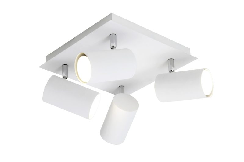Trio Lighting White four-piece ceiling spotlights 4xGU10