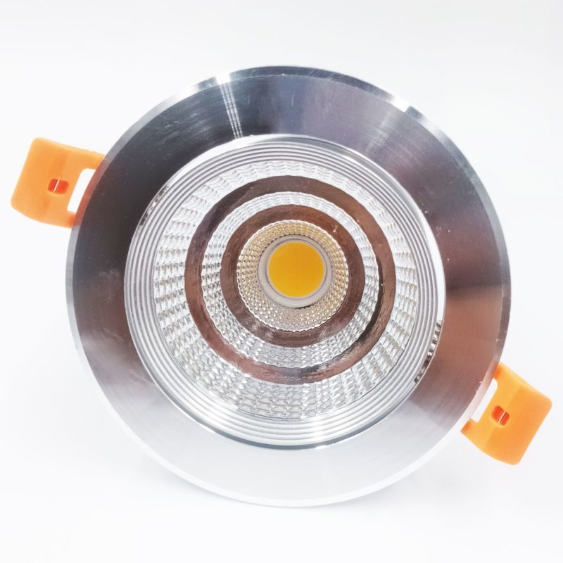 Kinghood Großer grauer Einbaustrahler 30W 160 mm (Schnittgröße 140 bis 155 mm)