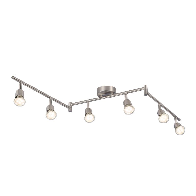 Nordlux Avenue 6-Rail - Spot Light - Acier brossé