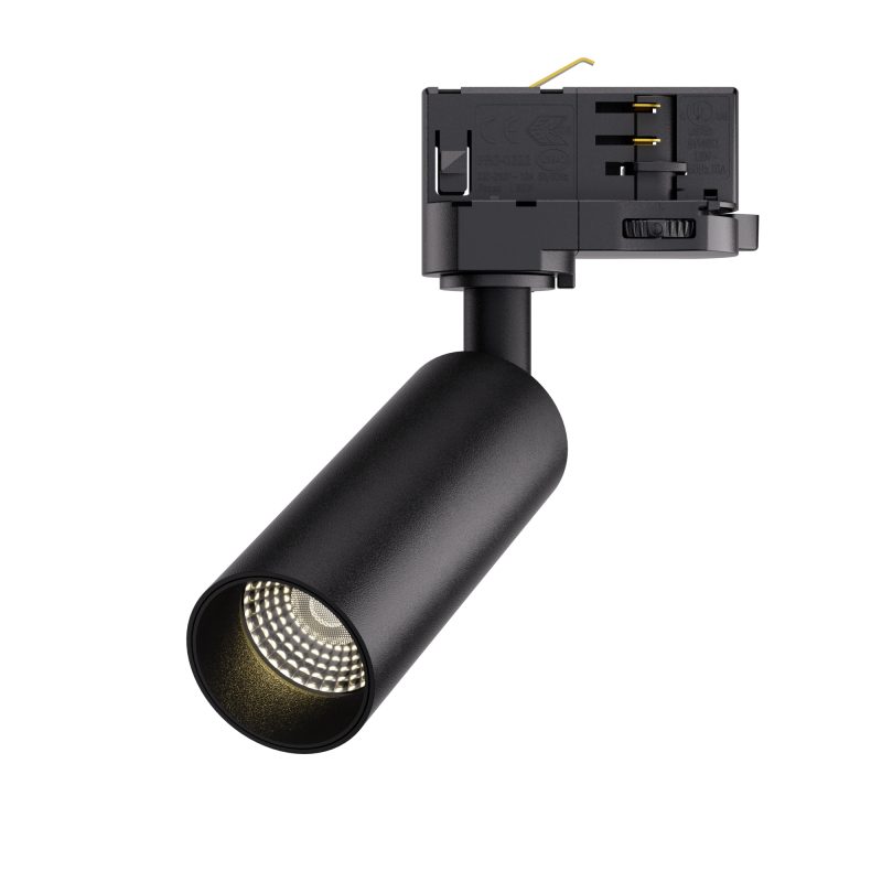 Hyrwell Fixo dimbare cilinderspot 10W voor rail, inbouw of opbouw dia 50 mm hoogte 110 mm