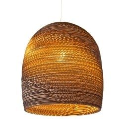 Bell Hängelampe Karton konisch Ø27 cm beige oder weiß
