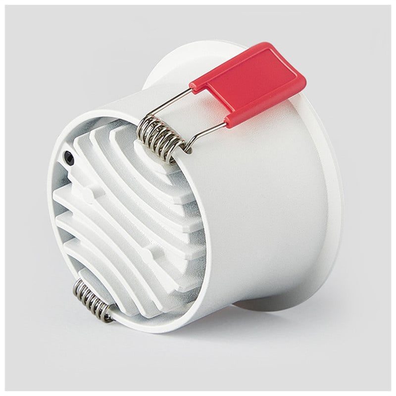 Kinghood Flacher (nur 5 cm) Einbaustrahler LED 7W weiß oder schwarz