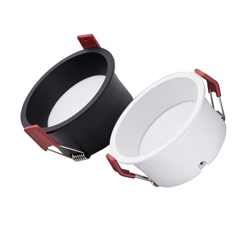 Kinghood Foco empotrado regulable poco profundo (63 mm de profundidad) LED 12W blanco o negro
