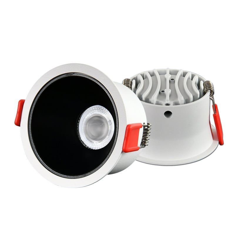 Kinghood Spot encastré dimmable 20W peu profond (74 mm de profondeur) LED blanc avec couleur intérieure