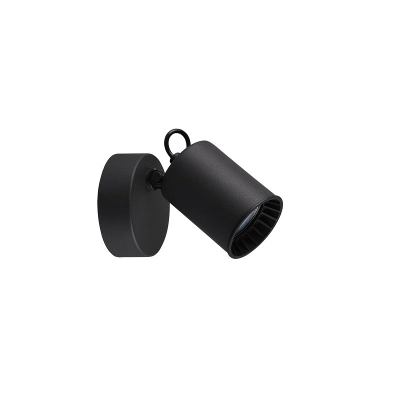 Trio Lighting Einzelner Akzent-Wand-/Deckenspot 1xGU10 mattschwarz