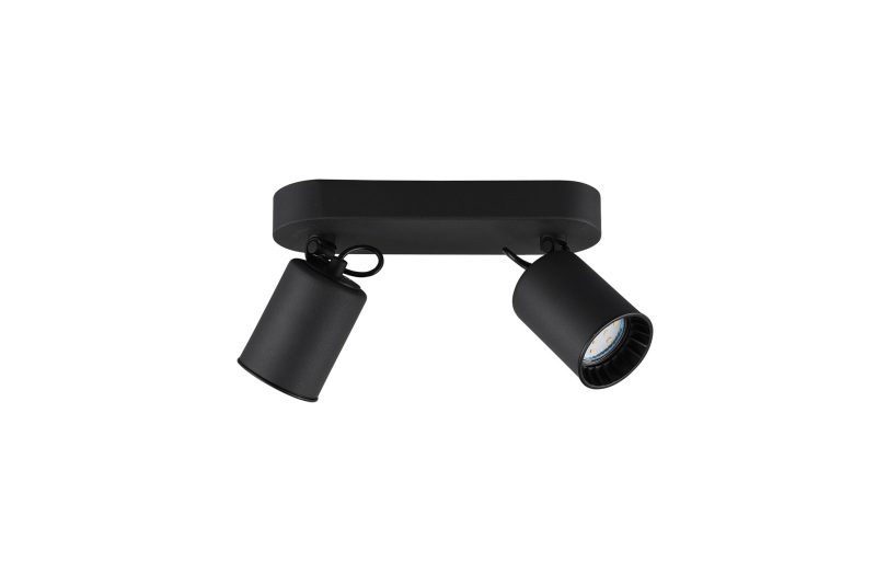 Trio Lighting Duo accent plafondspot 2xGU10 zwart mat