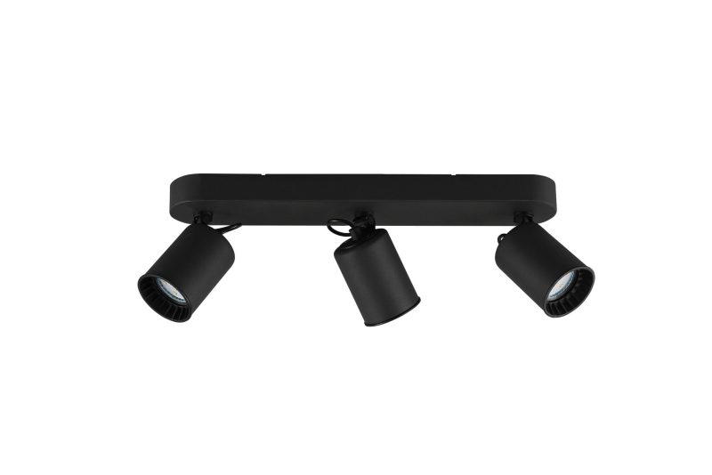 Trio Lighting Spot da soffitto accentato 3xGU10 nero opaco