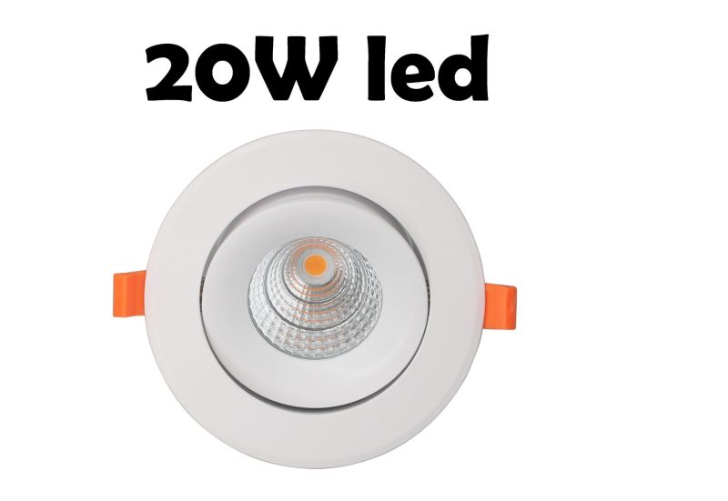 Profy Hyrwell Design dimmbarer Einbaustrahler 20W 110mm bis 130mm Lochgröße 5 Jahre Garantie
