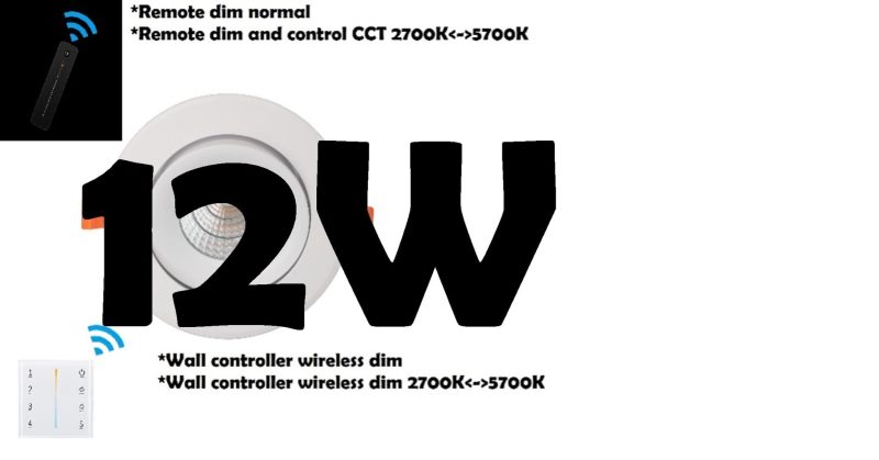 Profy Hyrwell Spot incassato 12W wireless dimmerabile o dim-to-warm 5 anni di garanzia
