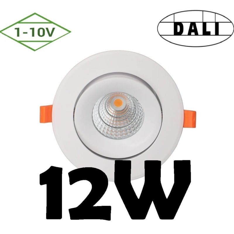 Profy Hyrwell Dali oder 1-10V 12W dimmbarer Einbaustrahler 5 Jahre Garantie 111 mm Außengröße
