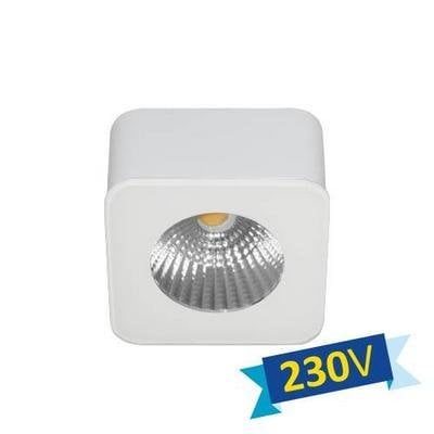 Deckenleuchte LED quadratisch schwarz matt, 62x62mm, 5W