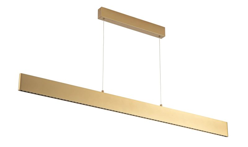 Fantasia Alyn lampada a sospensione LED 119 cm oro metallo 38W 3000K dimmerabile