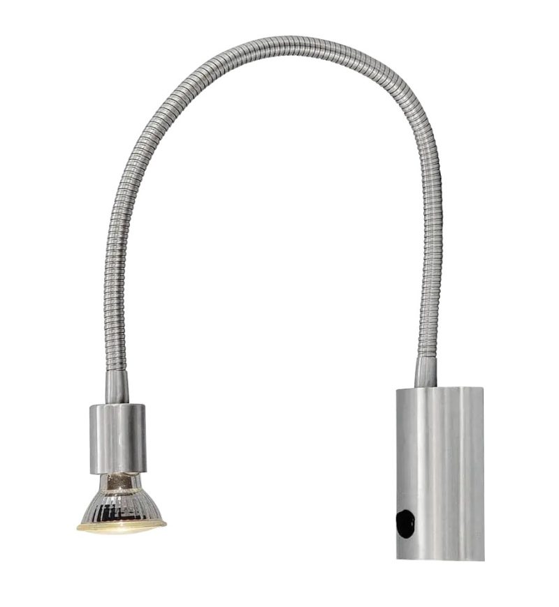 Fantasia Rune Flex Wandleuchte gebürsteter Stahl GU10 dimmbar