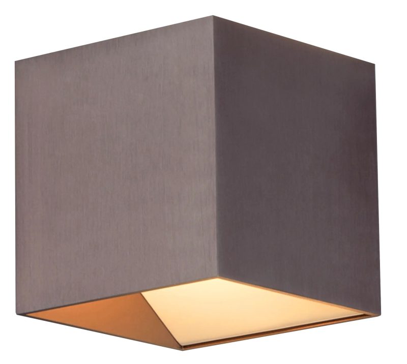 Fantasia Applique Pure marrone alluminio, up-down LED 11W dimmerabile