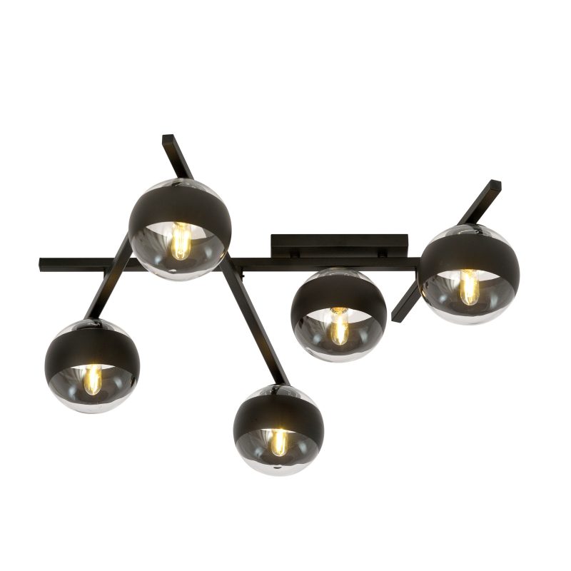 Emibig Bella lampada da soffitto con 5 lampadine a strisce E14
