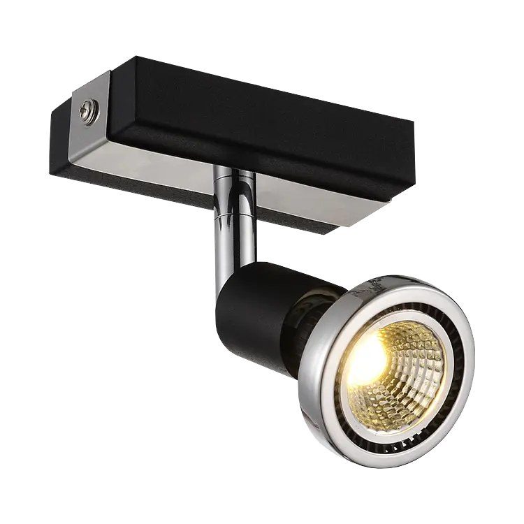 Fantasia Robus ceiling spot adjustable black-chrome GU10 LED 3000K
