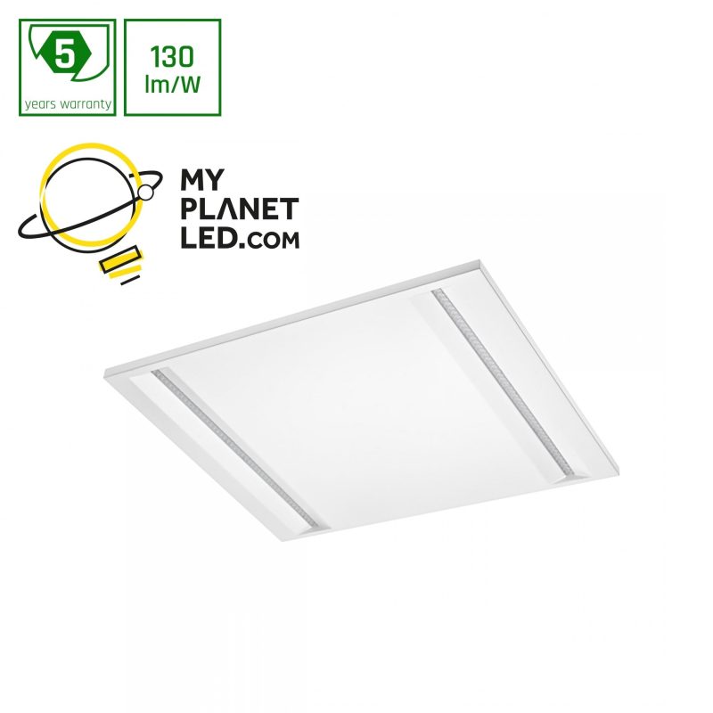 Sharplumi panneau LED design lignes blanc 60x60 éclairage de plafond suspendu 44W