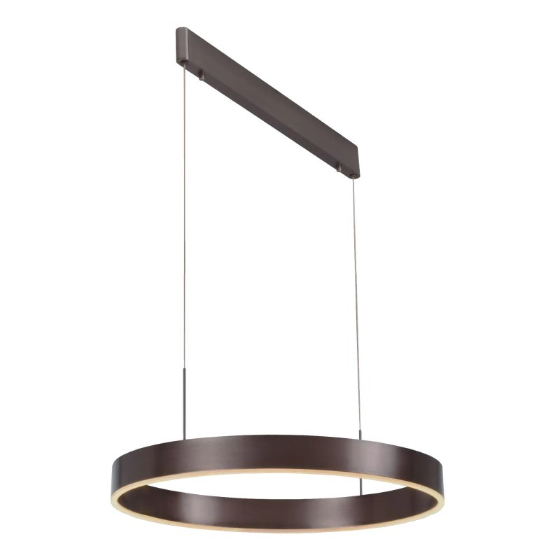 Fantasia Pure Pendelleuchte rund LED 22W dunkles Kupferbraun 571mm