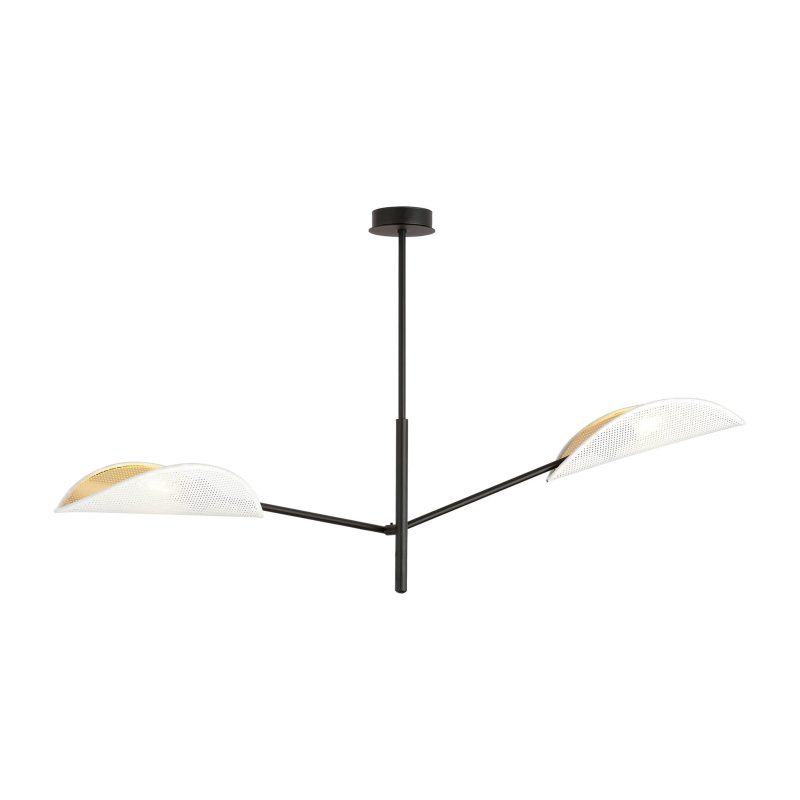 Emibig Svendborg design hanging lamp with 2 white metal wings E14