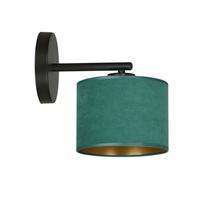 Emibig Fredensborg elegante lampada da parete rotonda verde E27