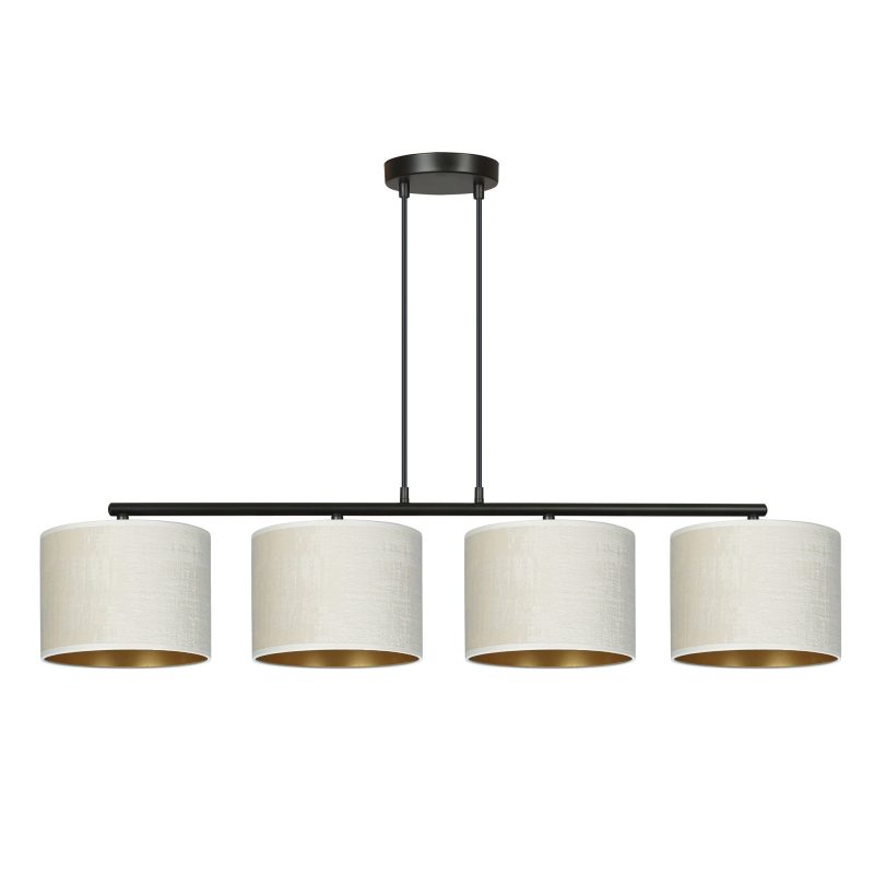 Emibig Jammerbugt bella lampada a sospensione larga beige rotonda 4x E27