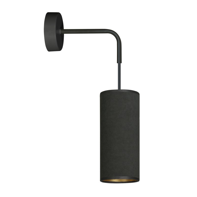 Emibig Aplique de pared negro Albertslund 1x E27 diseño acabado