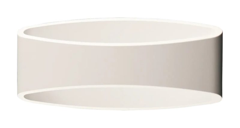 Fantasia Myra applique da parete ovale bianca LED 5W dimmerabile