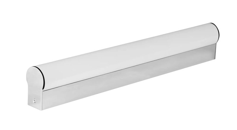 Fantasia Omi round LED bathroom wall light, chrome, 600mm, IP44