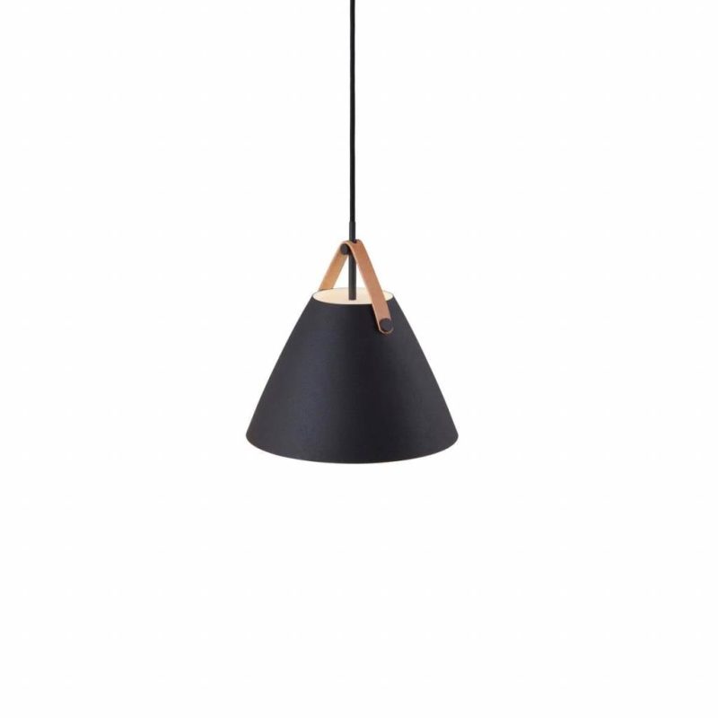 Nordlux Lampada a sospensione 16 cm scandinava bianca, nera, vetro bianco