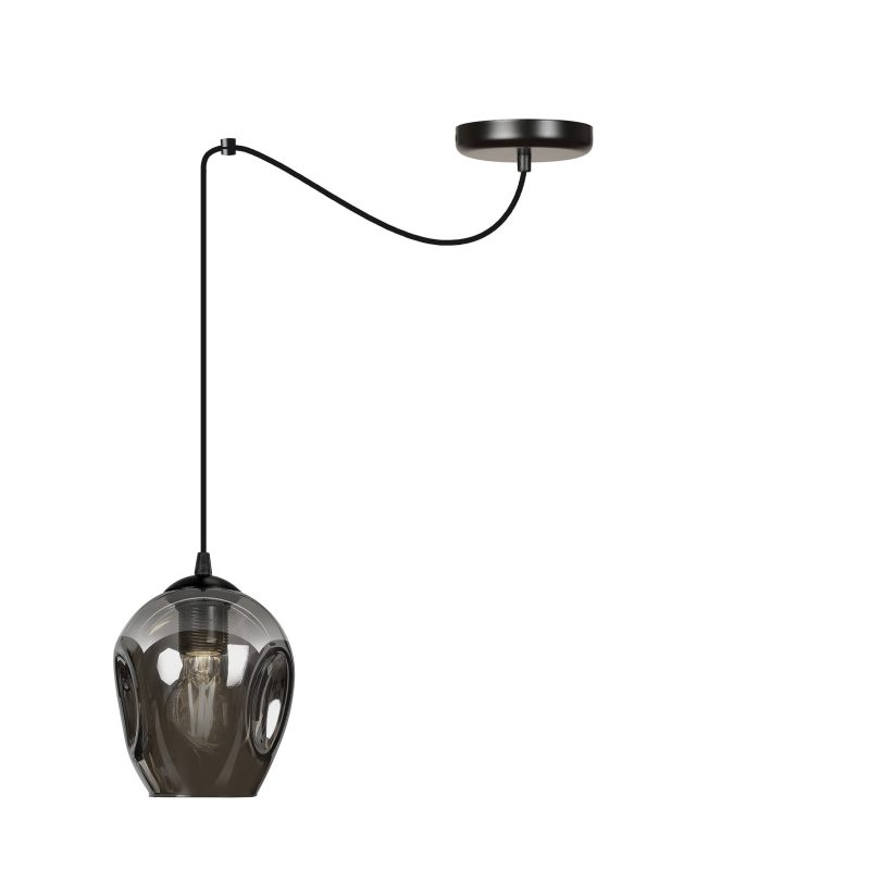 Emibig Malmo 1L pendant fumed E27 decentralizable