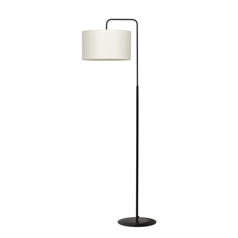 Emibig Umea lampada da terra nera e ecru 1x E27