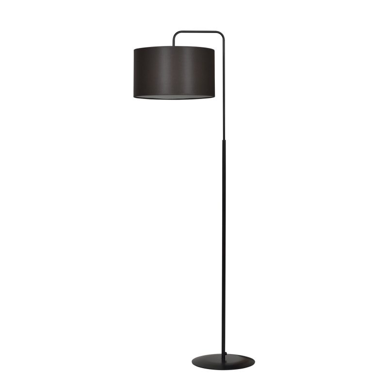 Emibig Umea wenge e lampada da terra nera 1x E27