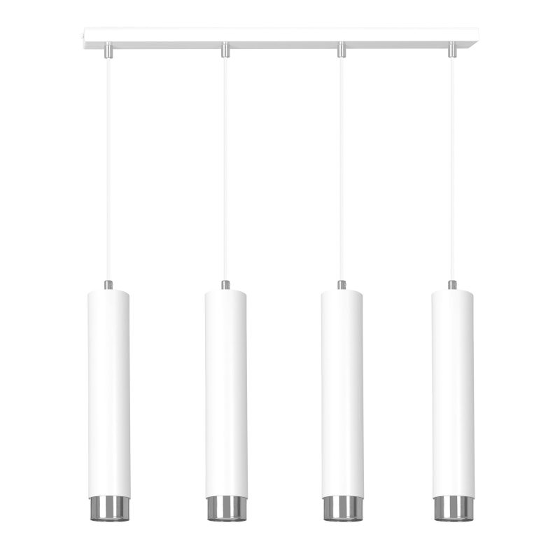 Emibig Gavle 4L witte pendelkoker GU10 met chroom afwerking