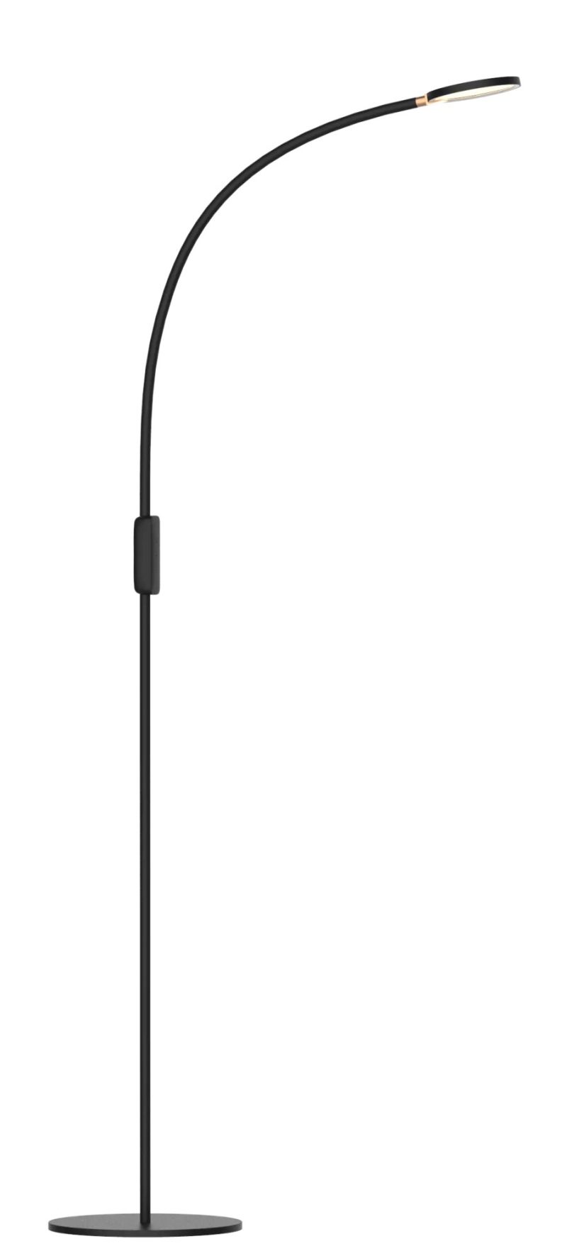 Fantasia Lampadaire LED NONI 5W dimmable 5 niveaux, noir, 130 cm