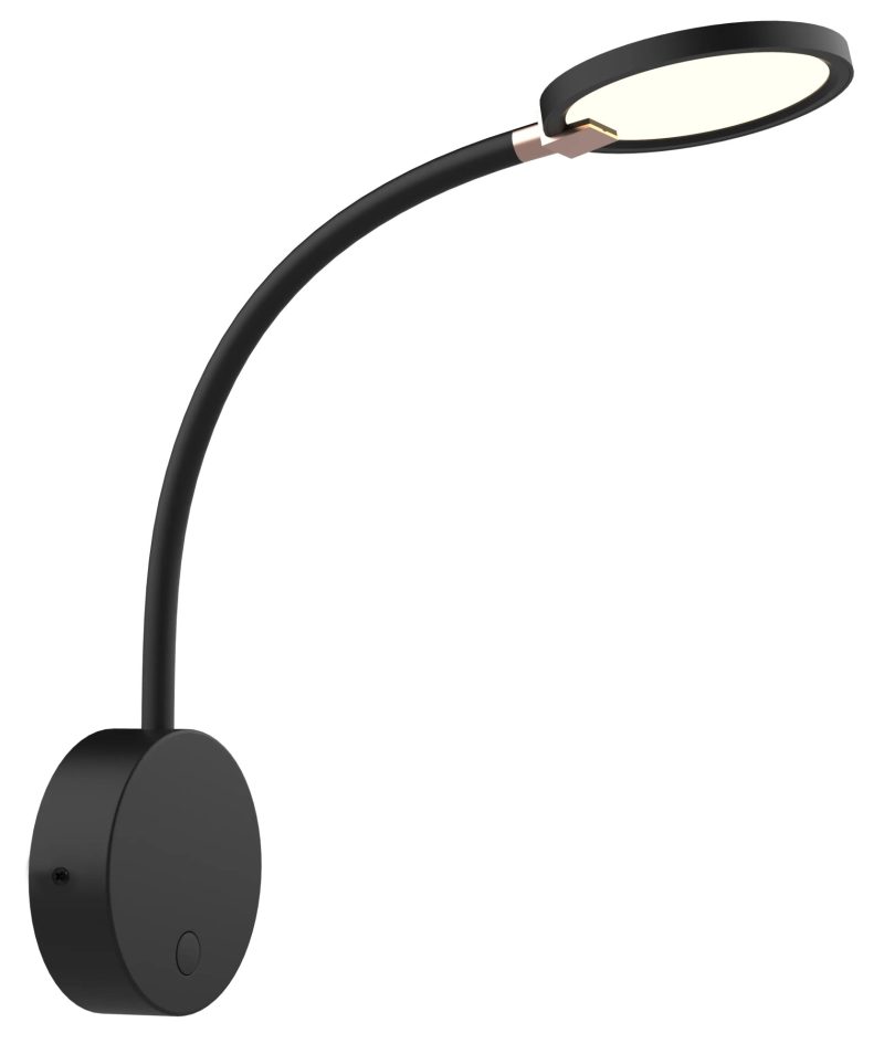 Fantasia Noni LED wall light black 4.8W, 3000K warm white, IP20