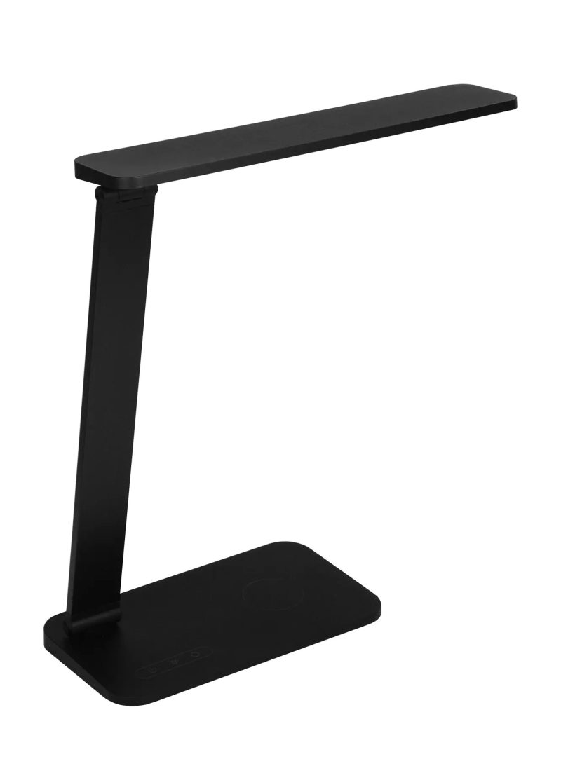 Fantasia Quonos bureaulamp LED 7W met wireless charge, mat zwart