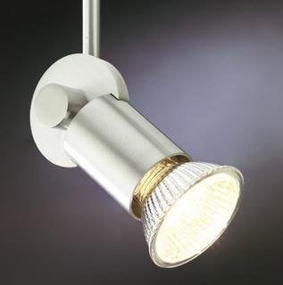 Plafón con varilla 300mm, cabezal orientable GU10, negro blanco o gris