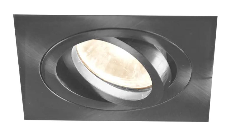 Fantasia Linux Einbaustrahler quadratisch Aluminium Chrom satin GU10