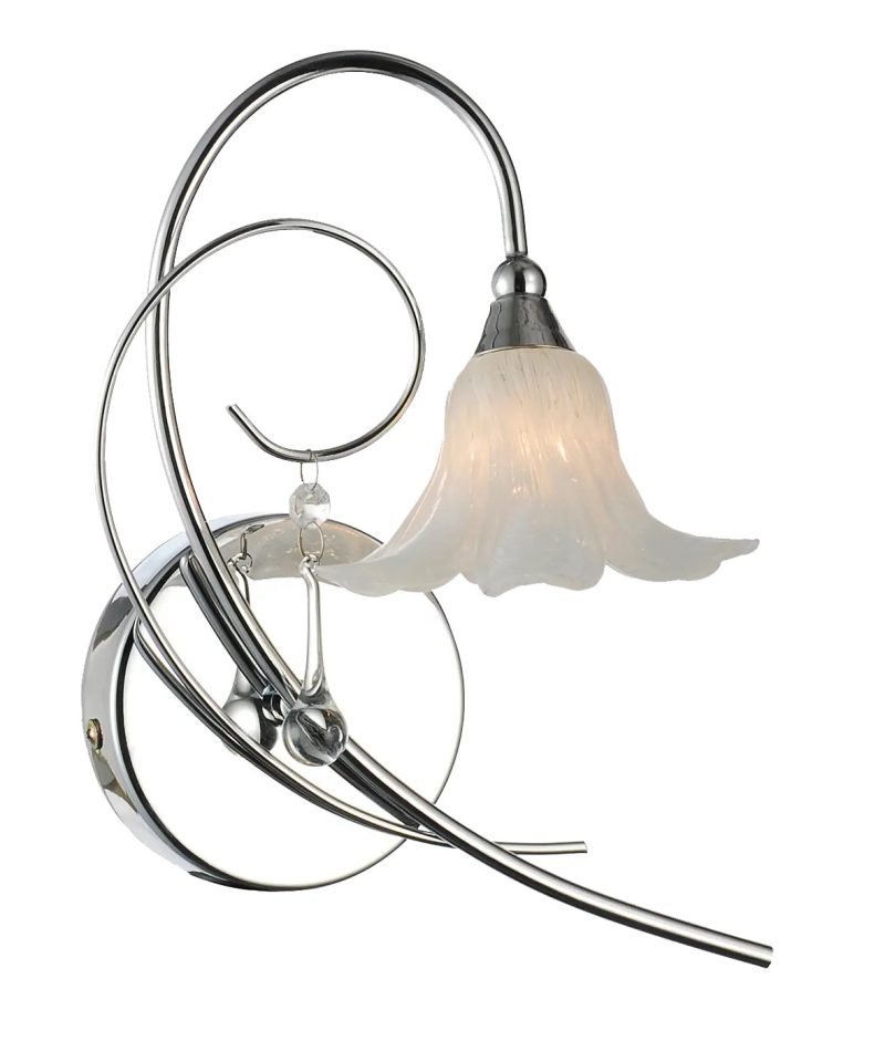 Fantasia Applique murale Tabor chromée avec ampoule G9 LED incluse