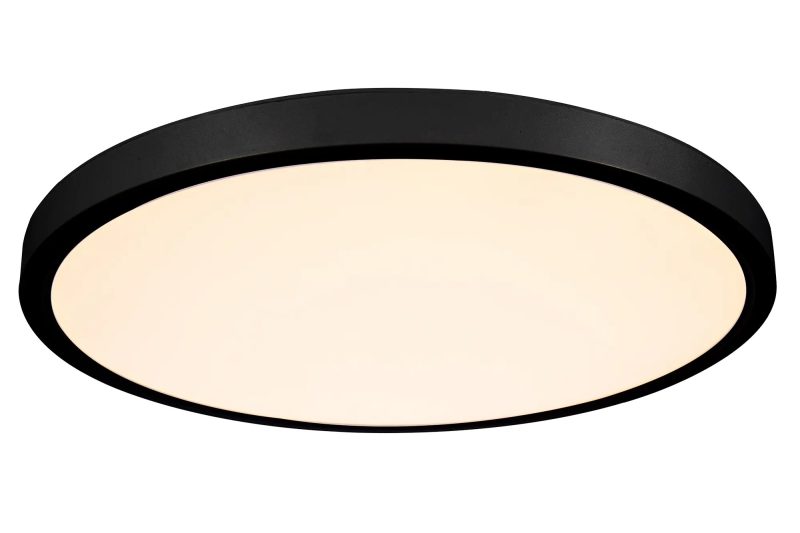 Fantasia Oxus runde Deckenleuchte schwarz 40W LED 2700K dimmbar