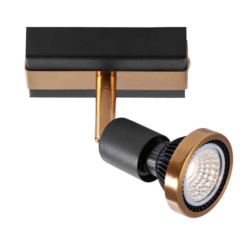 Fantasia Robus Deckenleuchte schwarz/bronze, GU10 LED 5W dimmbar