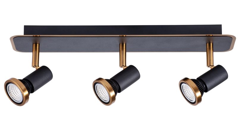 Fantasia Xzibit faretto da soffitto orientabile nero/bronzo 3L GU10 LED