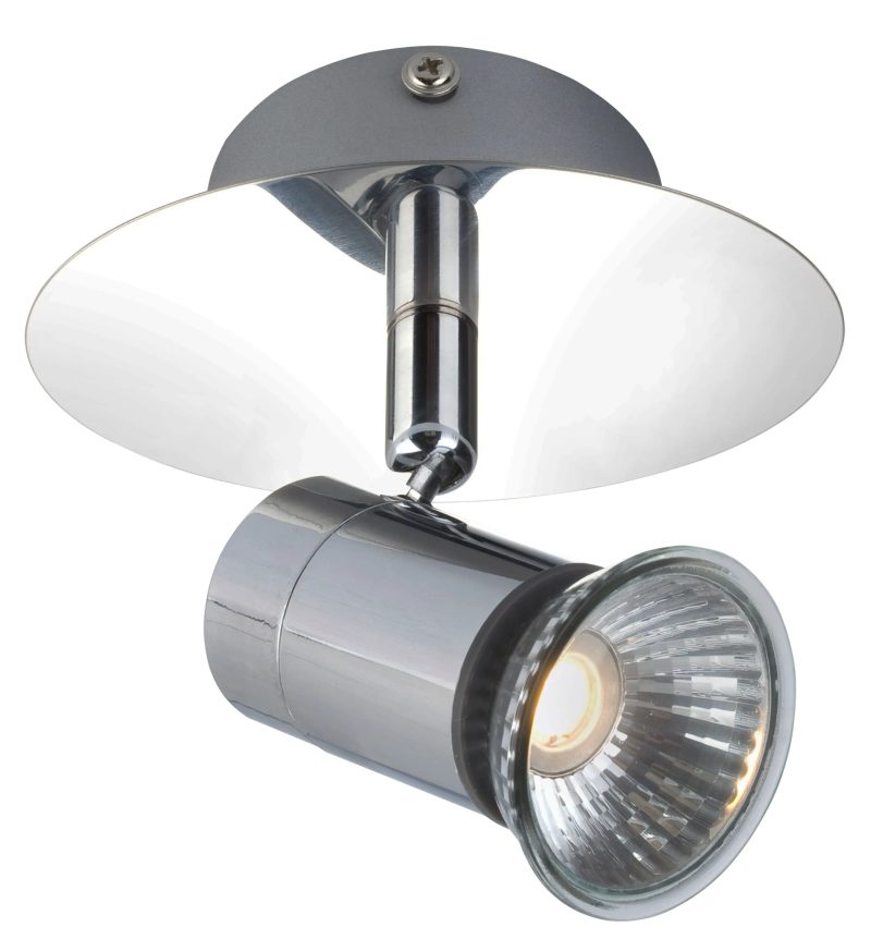 Fantasia Rivera Deckenleuchte GU10 LED 5W dimmbar chrom Aluminium IP44