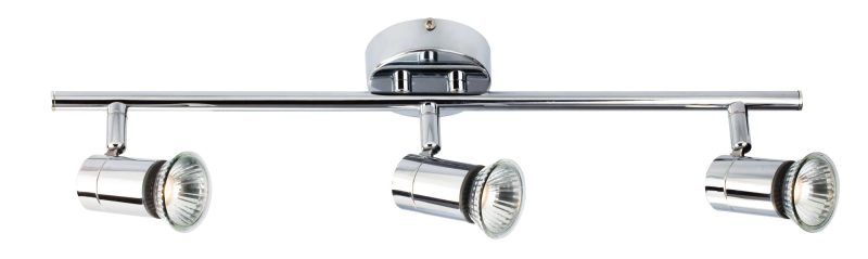Fantasia Rivera Balken-Deckenleuchte 3xGU10 5W dimmbar LED Chrom IP44