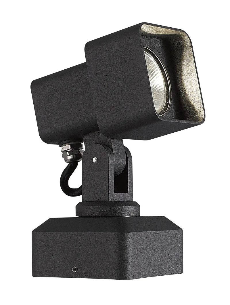 Fantasia Torun applique da esterno alluminio nero 9W LED 3000K IP65
